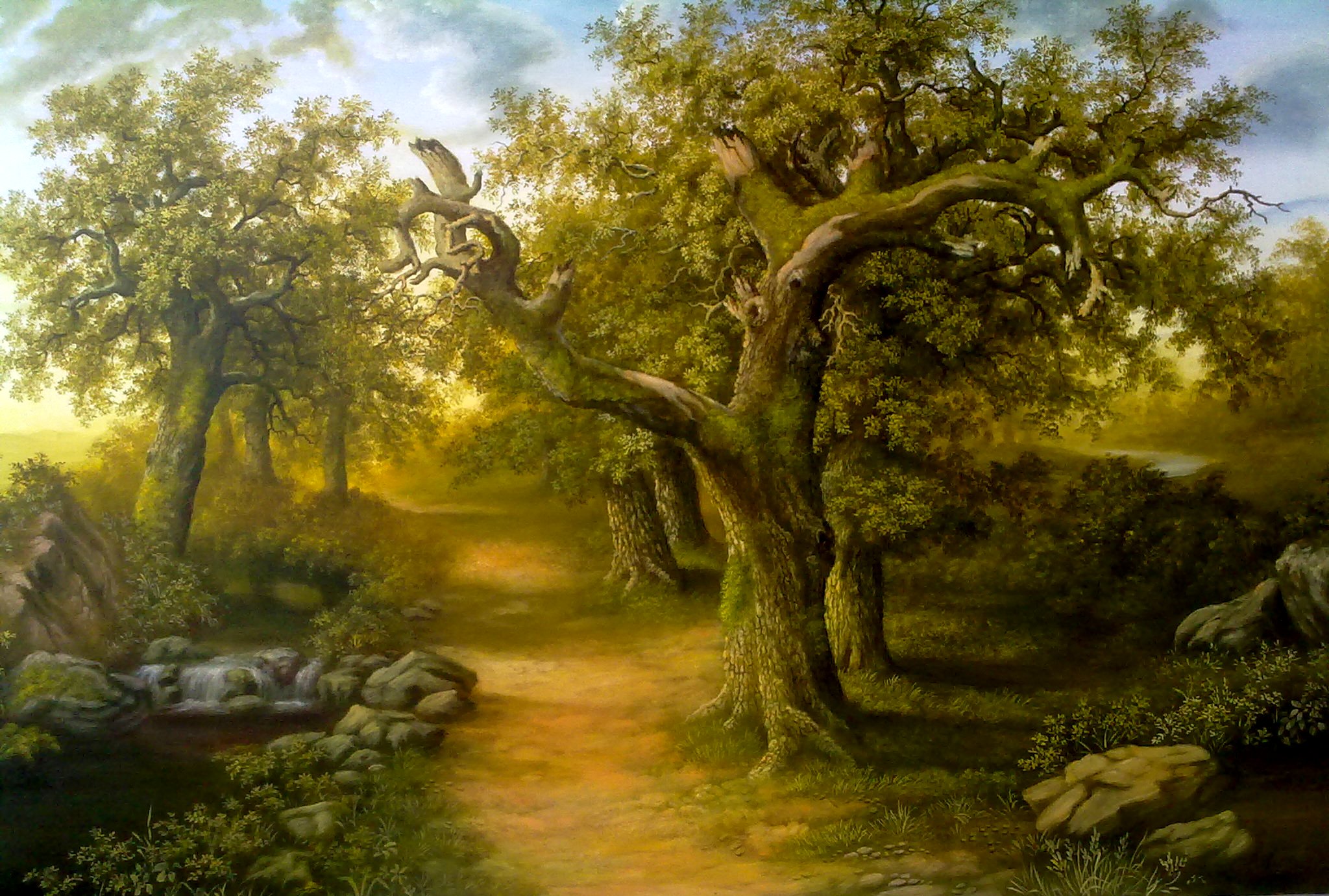 82 Terpopuler Lukisan Pemandangan Alam Hutan